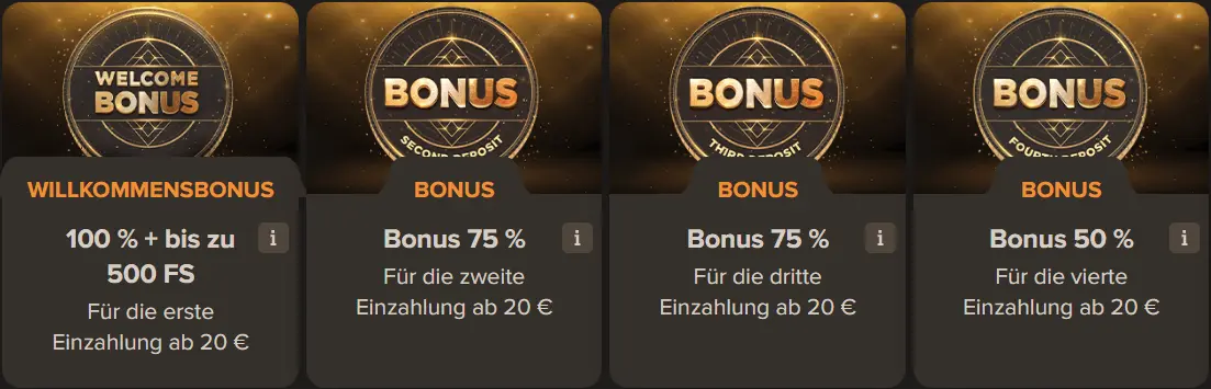 Unbekannte Online Casinos mit Bonus ohne Einzahlung