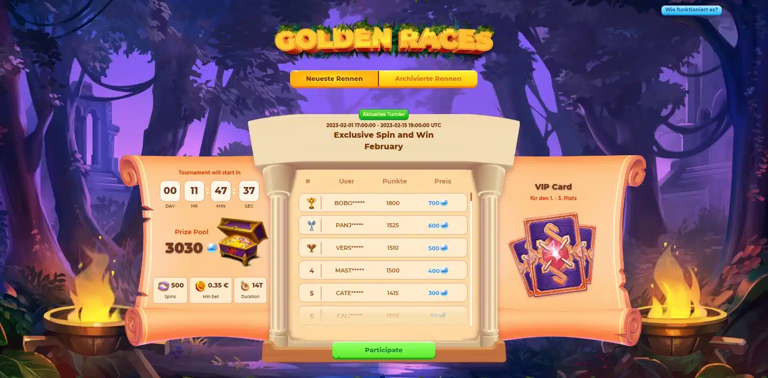 Winlegends Golden Races