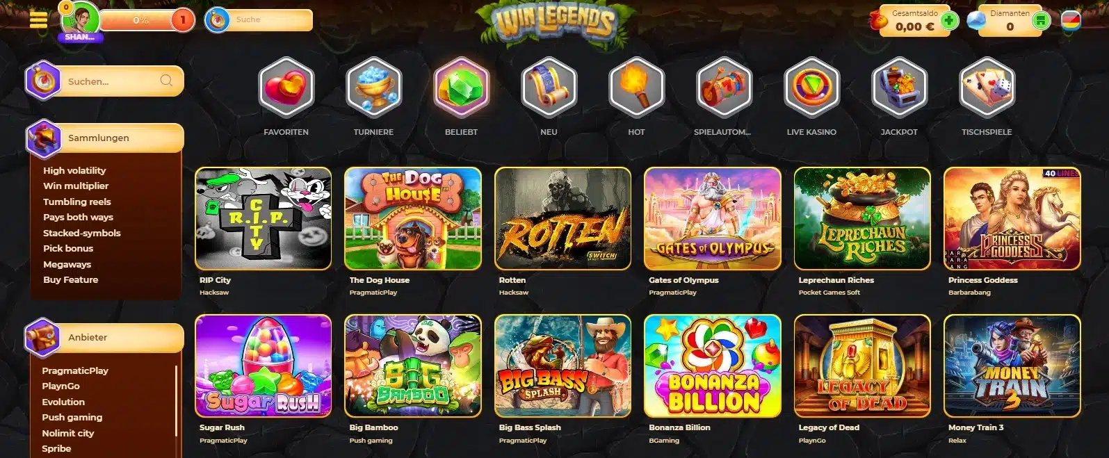 Winlegends Casino Erfahrungen