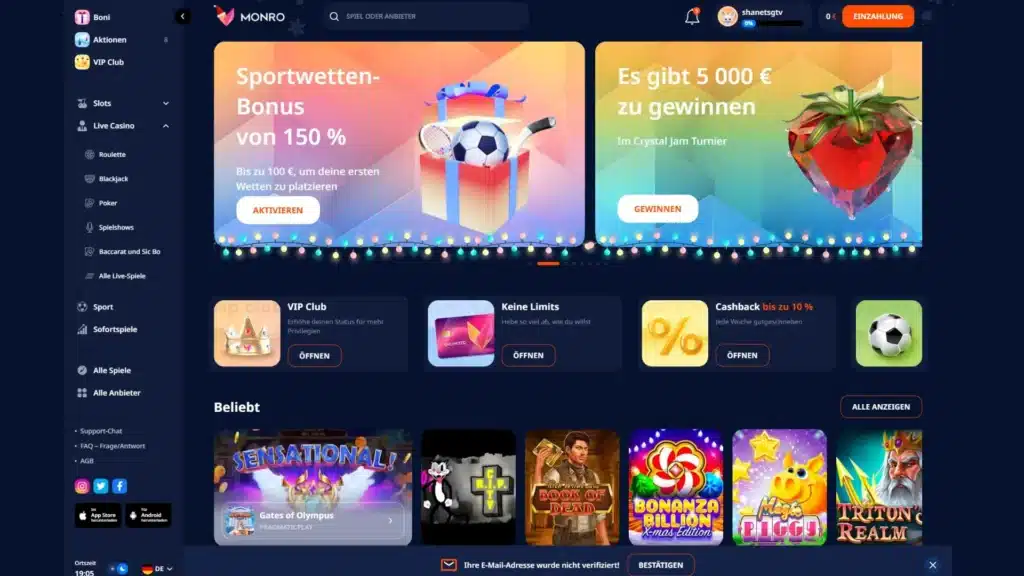 Monro Casino Erfahrungen