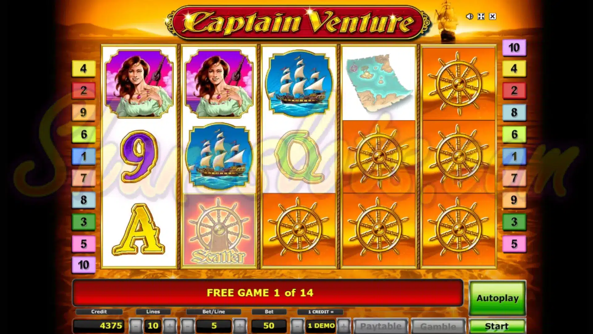 Captain Venture Slot von Novoline
