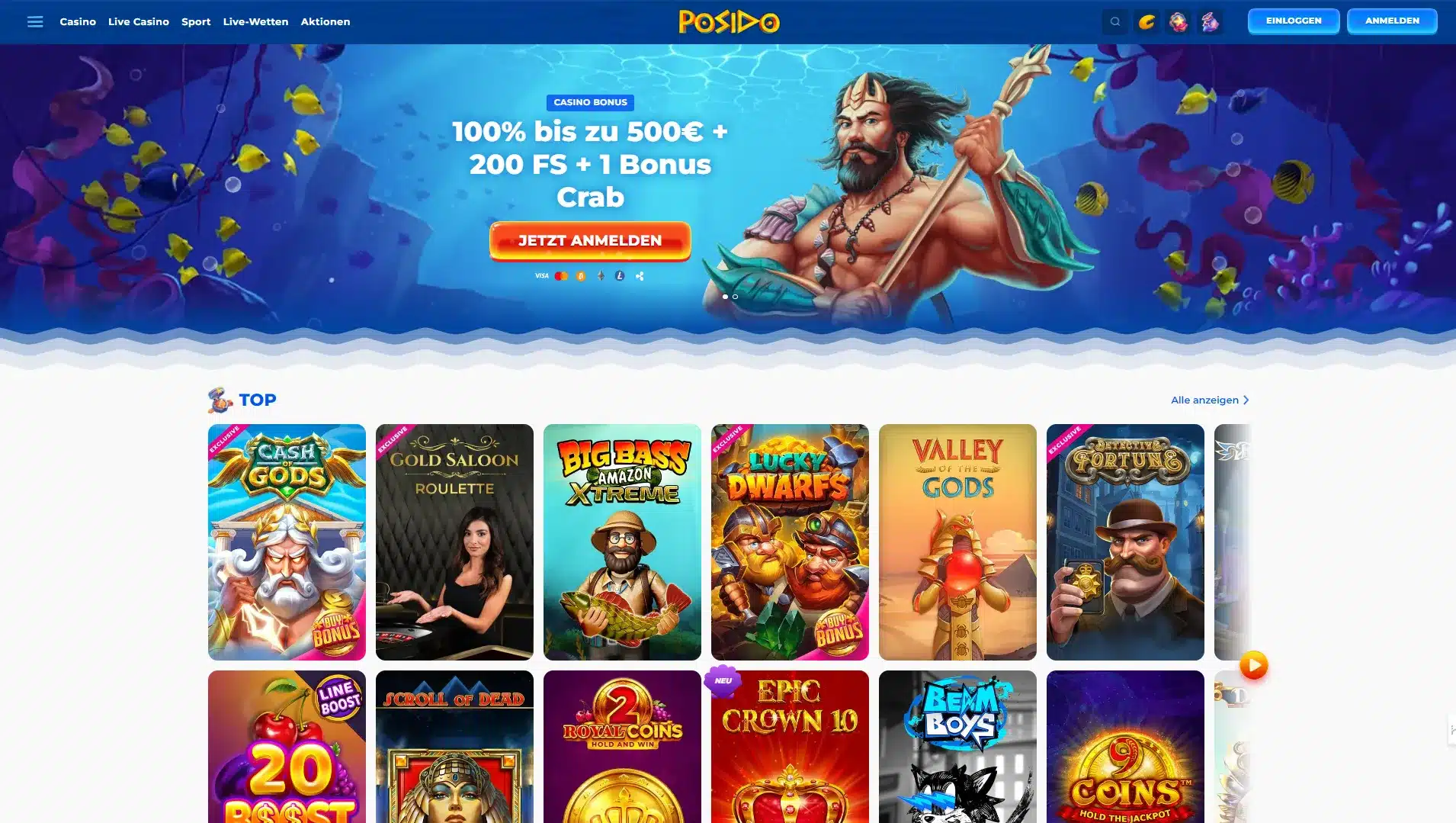 Posido Online Casino Erfahrungen und Bonus