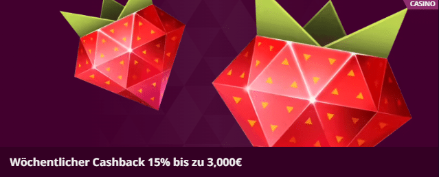 Malina Casino 3000 Euro Cashback jede Woche