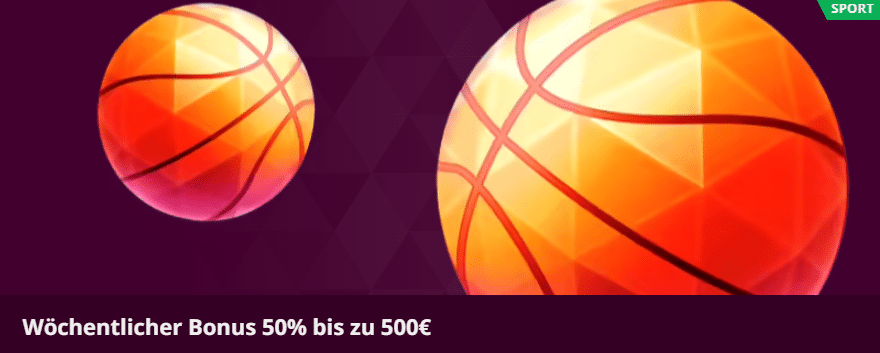 Malina Casino Sportwetten 500 Euro Nachlade Bonus