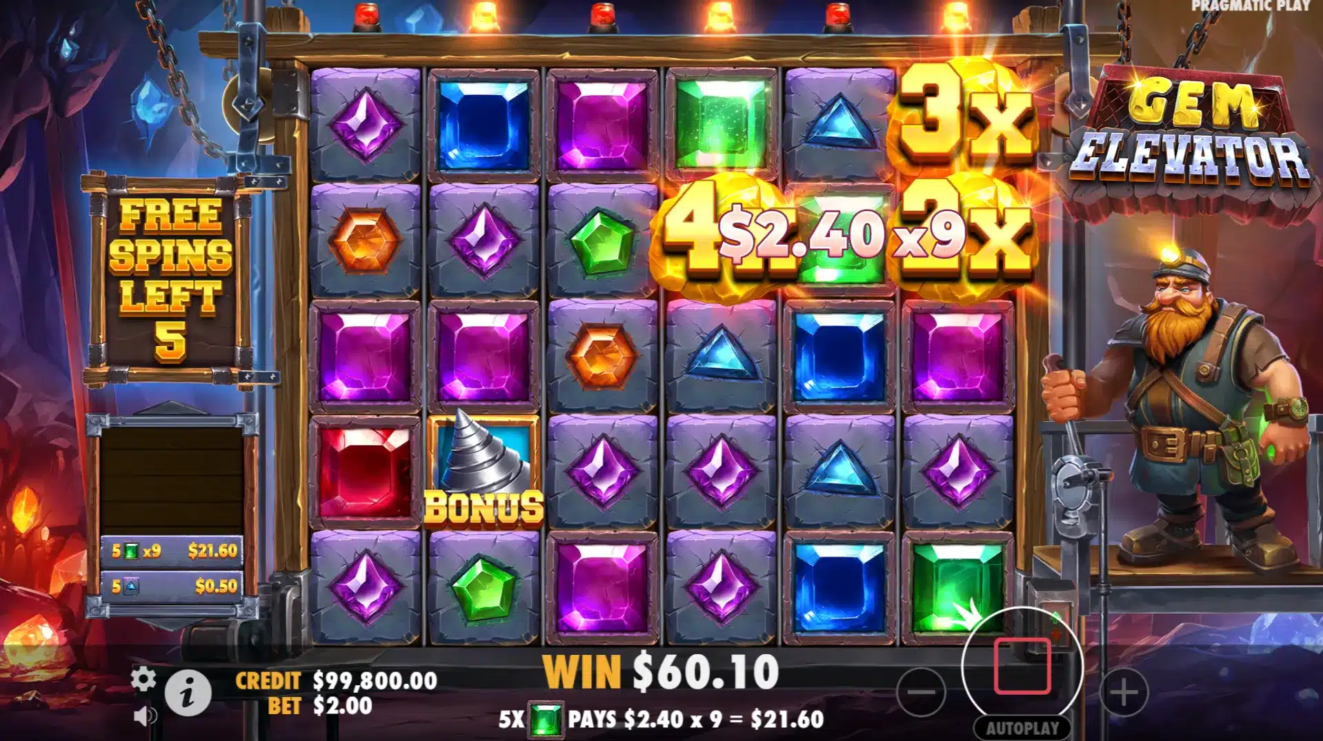 Gem Elevator Demo Slot kostenlos spielen