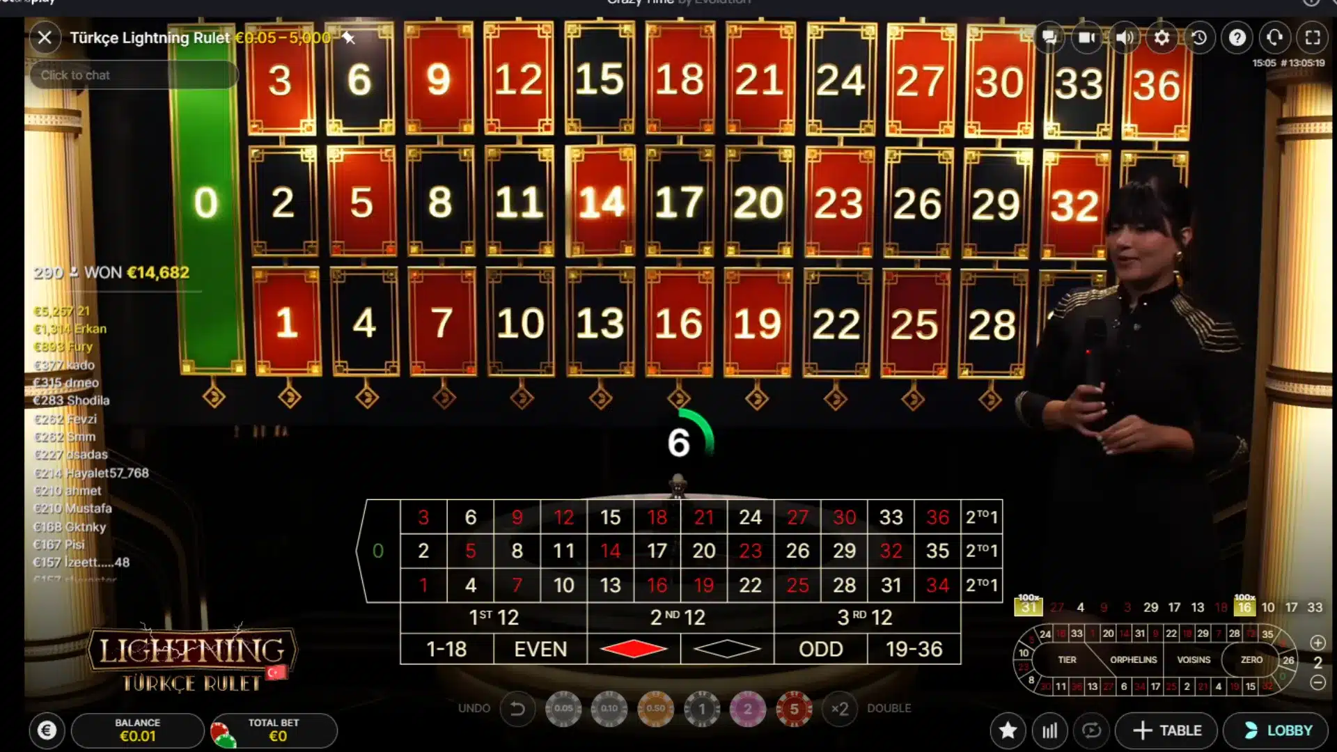 Top 10 Online-Casinos für türkisches Roulette von Evolution Gaming