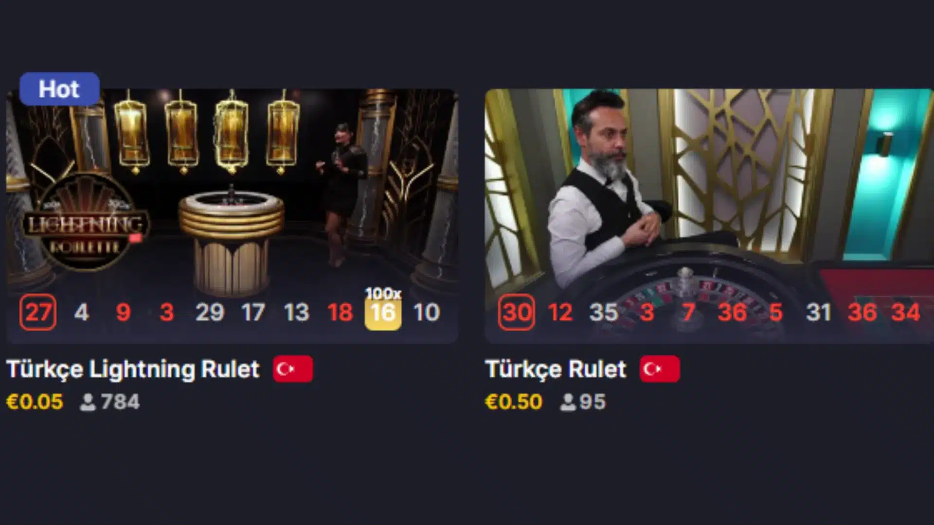 Top 10 Online-Casinos für türkisches Roulette von Evolution Gaming