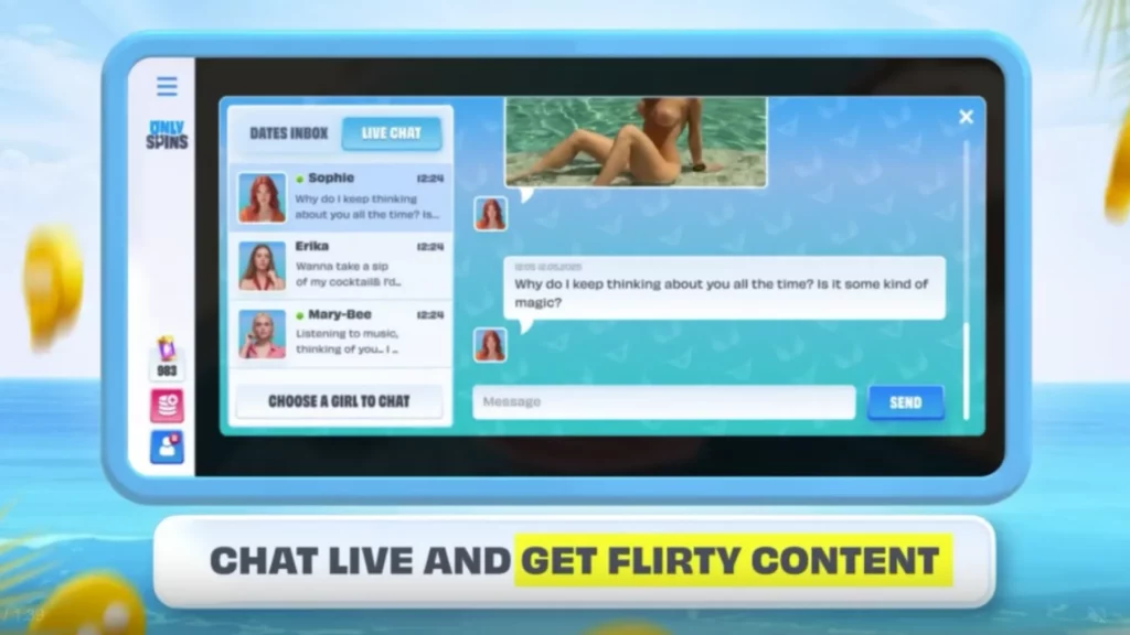 onlyfans casino live chat with flirty content